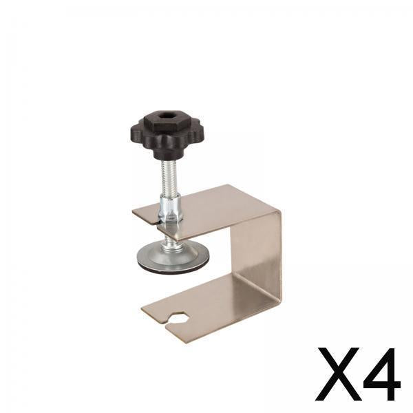 4xCabinet Installation Clamps Jig Tool Stainless Steel Anti Slip Barrier Pad Style A
