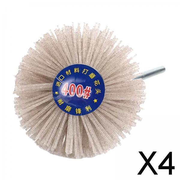 4xGrinding Nylon Wheel Brush Wire Brush Wheel Cup Brush for Polishing 400 Grit