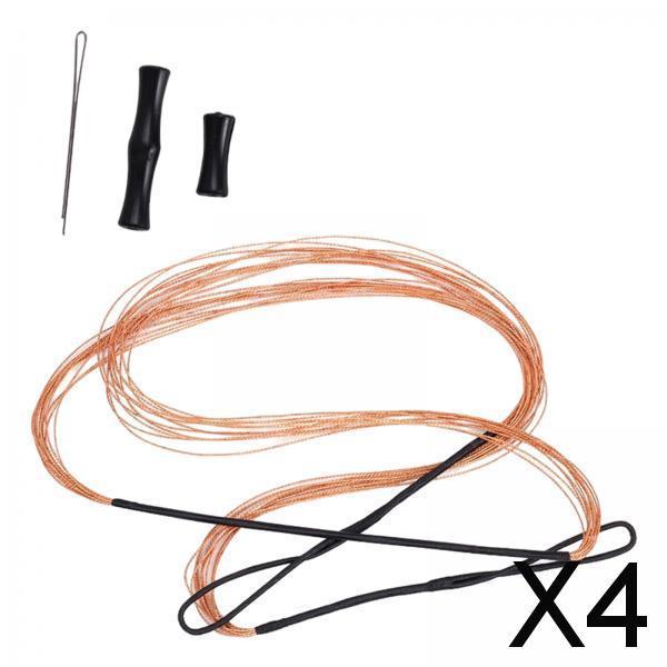 4xArchery Longbow String and Finger Saver Shooting Practice Finger Protector Black