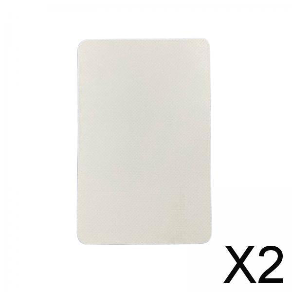 2xBoat Repair Patch 10cmx15cm PVC Repair Patches for Dinghy Raft Repair Tool White