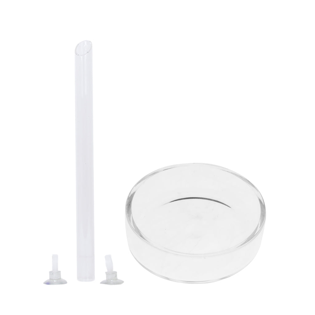 Aquarium Fish Tank Shrimp Feeding Food Dish Tray Feeder Tube With 27cm Tube