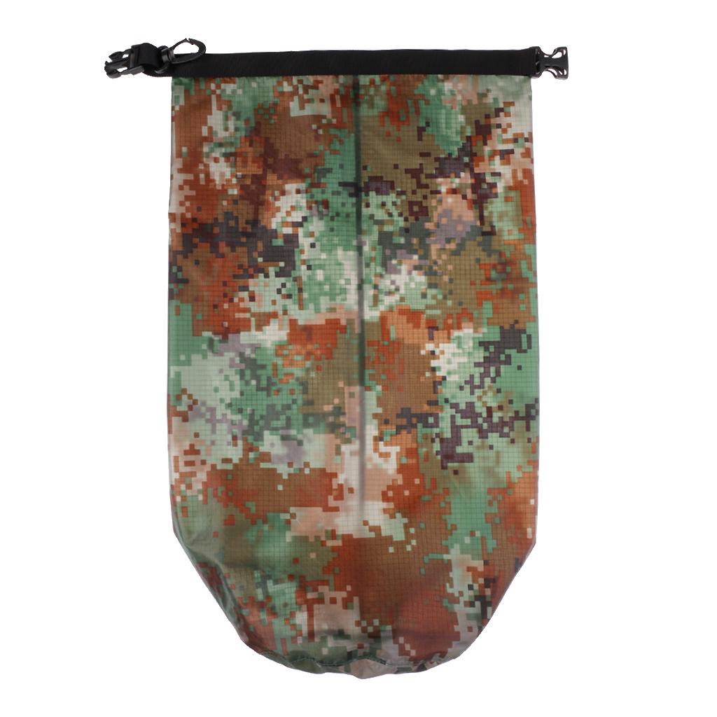 20L Waterproof Bag Sack for Kayak Fishing Swimming Rafting Digital Camo
