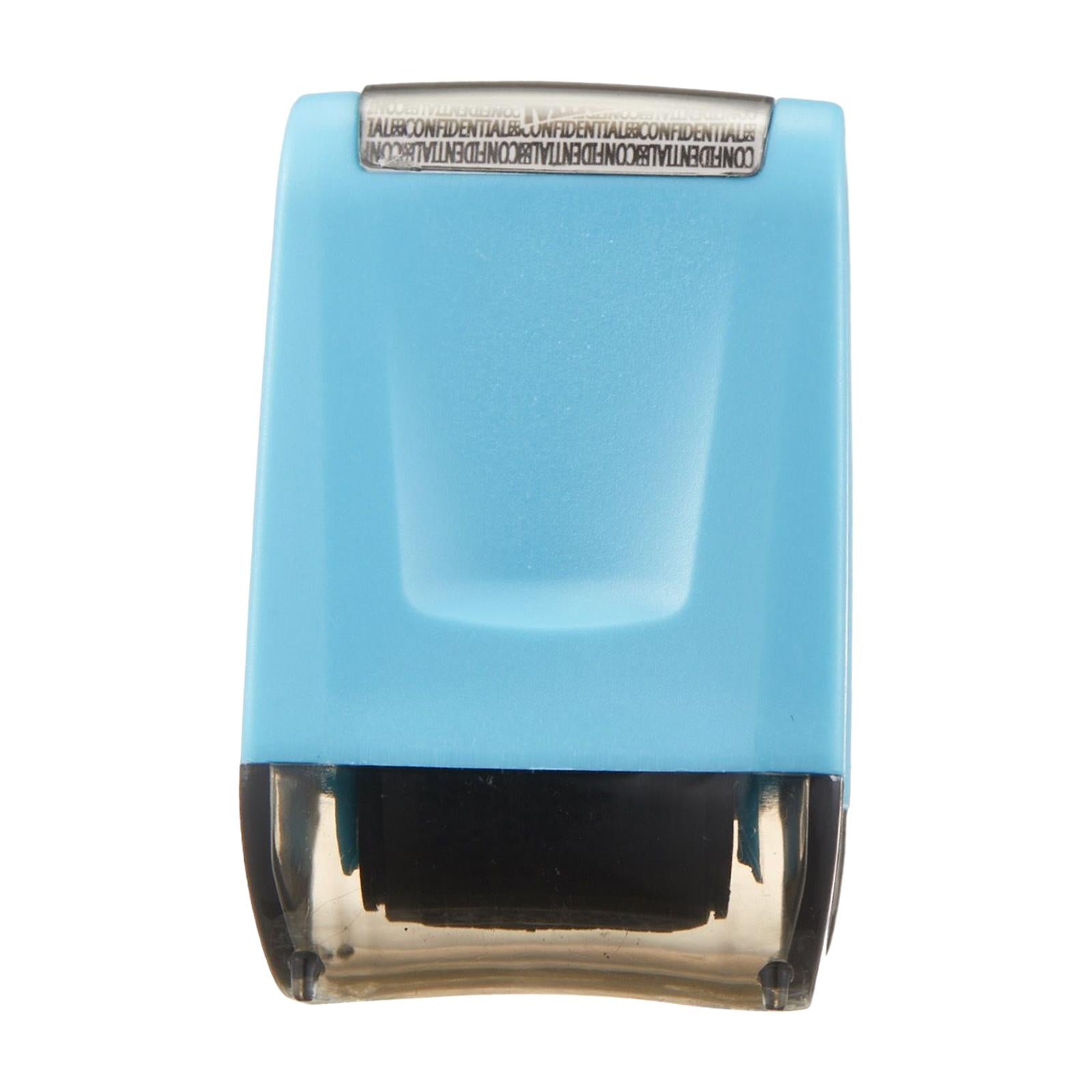 Identity Protection Roller Stamp Refillable Privacy Roller for Messy Code Blue
