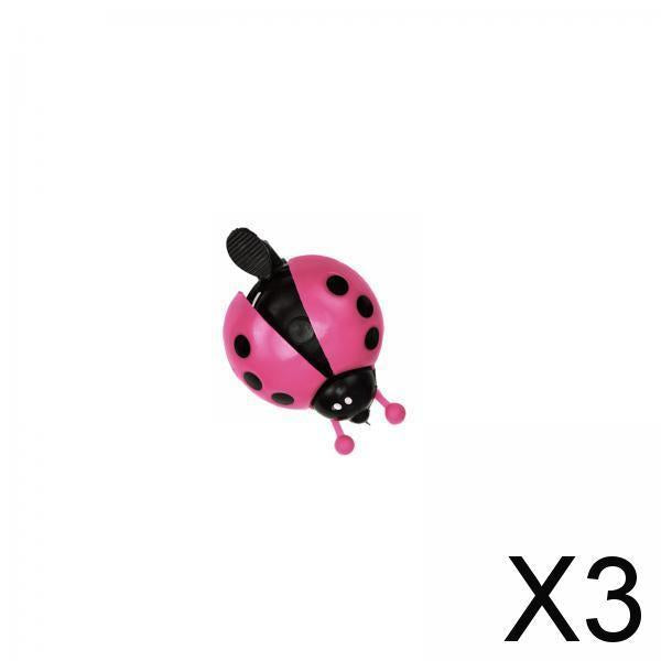3xKids Bike Bell Cute Children Bike Bell Handlebar Decoration Road Bicycle Pink