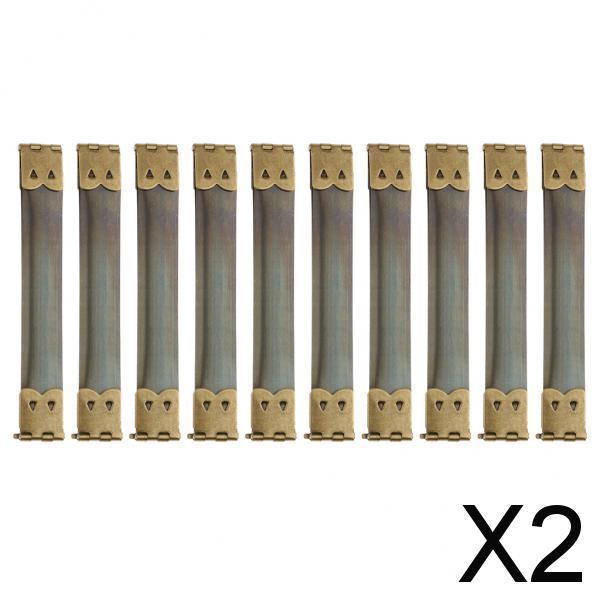 2x10x Shrapnel Purse Making Supplies Metal Frame Kiss Clasp 11x1.4 cm Bronze