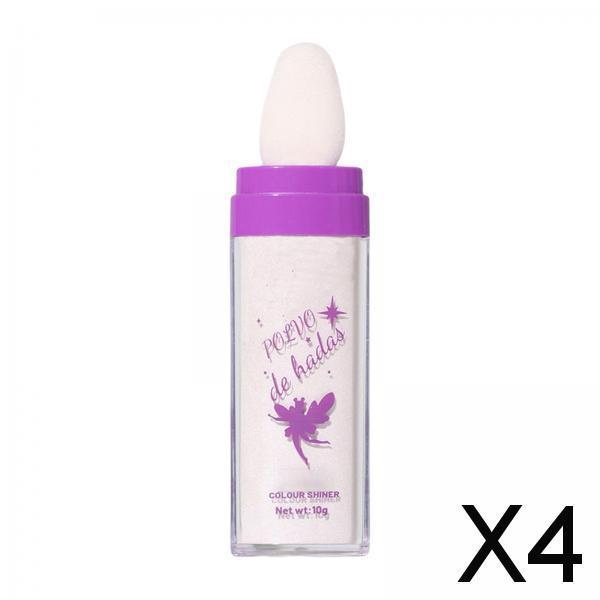 4xHighlighter Powder Stick Eyes Glitter Brightener Stick for Night Parties Light skin tone