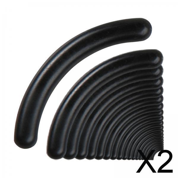2x20x Eyelash Curler Refills Universal Easy to Install Soft Cosmetic Accessory black