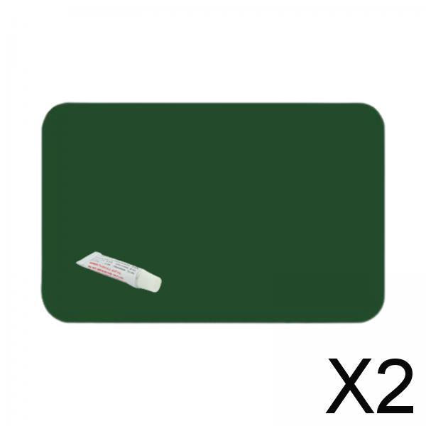 2xInflatable Boat Patch Waterproof Heavy Duty for Dinghy Rubber Boat Water Toy Green