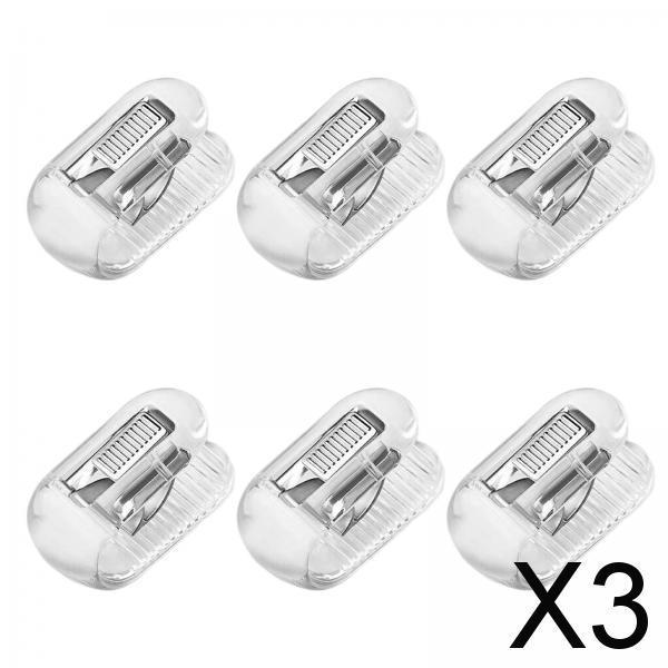 3x6 Pieces Bedroom Quilt Cover Clip Quilt Fixer Clip Quilt Clamp for Scarf Clear