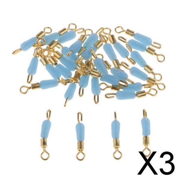 3x30pcs Quick Change Fishing Swivels Clips Pins Fast Link Line Connector 15mm