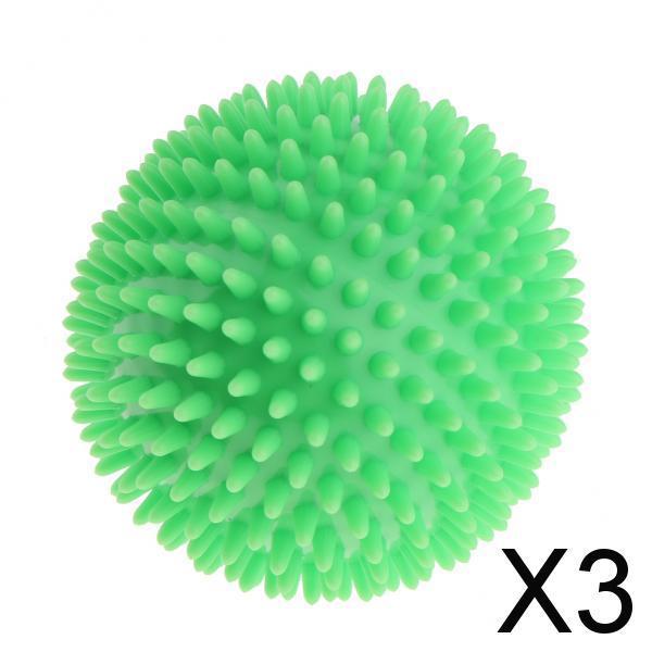 3xSpiky Massage Ball Body Trigger Point Acupuncture Soreness Pain Relief Green