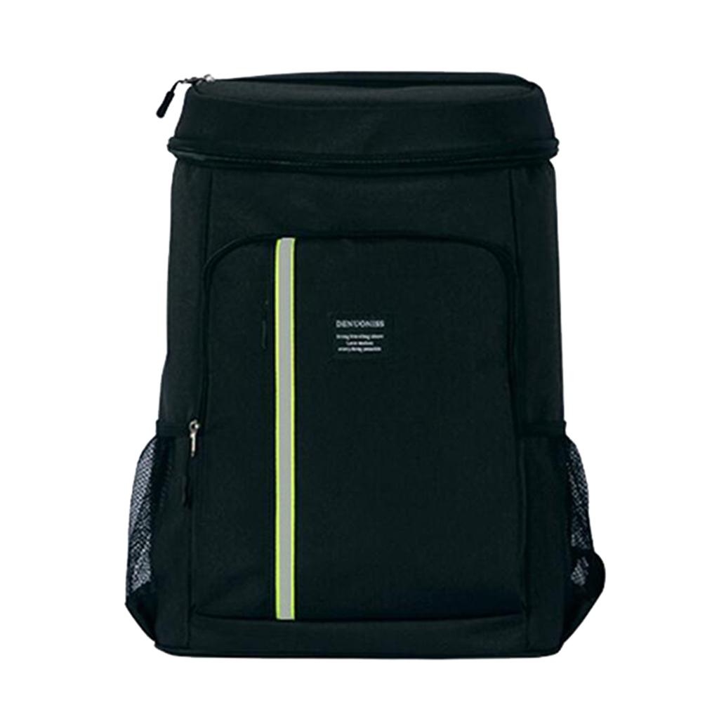 Hiking Backpack Cooler Bag - Insulated Large Camping Back Pack for Men Women Black