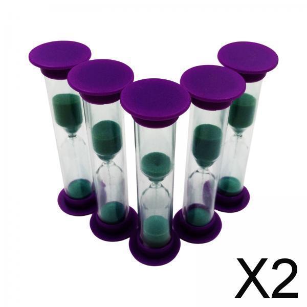 2xSand Hourglass Timer 2 Minutes Desktop Sand Timer for Home Office Restaurant