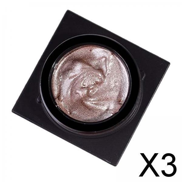 3xGypsum Gel Nail Art Painting Drawing Polish 3D Metallic Nail Art Gel Polish Champagne