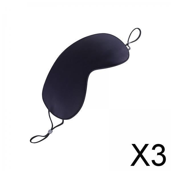 3xSleep men Soft Lightweight Night Eye Shade mask for home Black