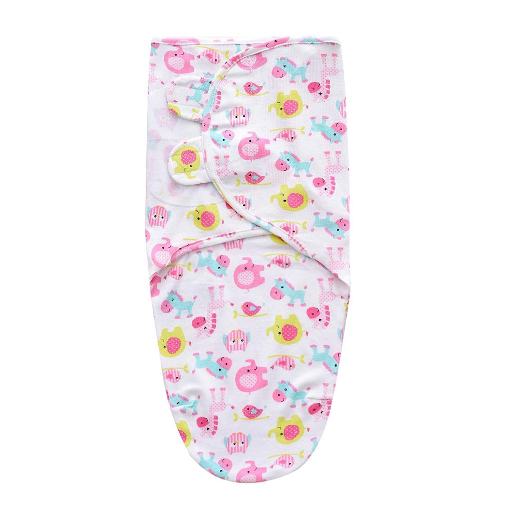 Baby Swaddle Wrap Newborn Infant Bedding Blanket Sleeping Bag Pink Bird