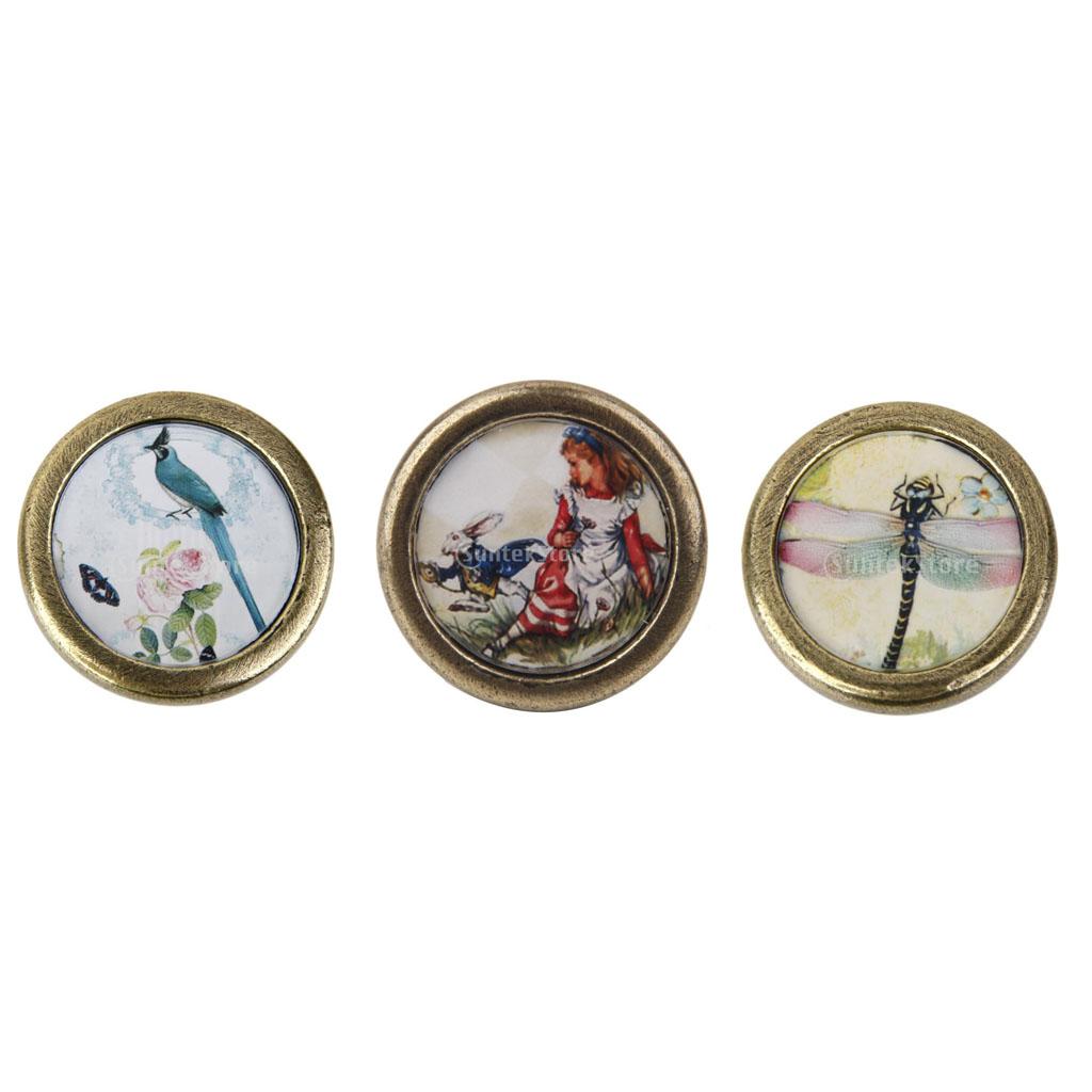 3 Pieces Home Cabinet Door Drawer Handles Bin Pull Knobs Furniture Hardware