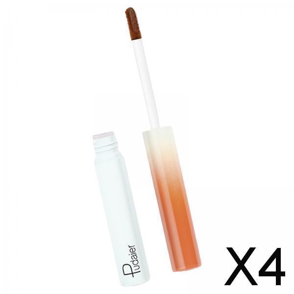 4xLiquid Eye Shadow Quick Dry Matte Waterproof for Lazy People Novice Women P07