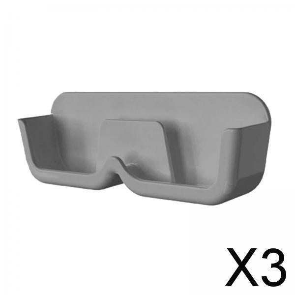 3xEyeglasses Holder Wall Mount Durable Stylish for Tabletop Showcase Apartment Gray