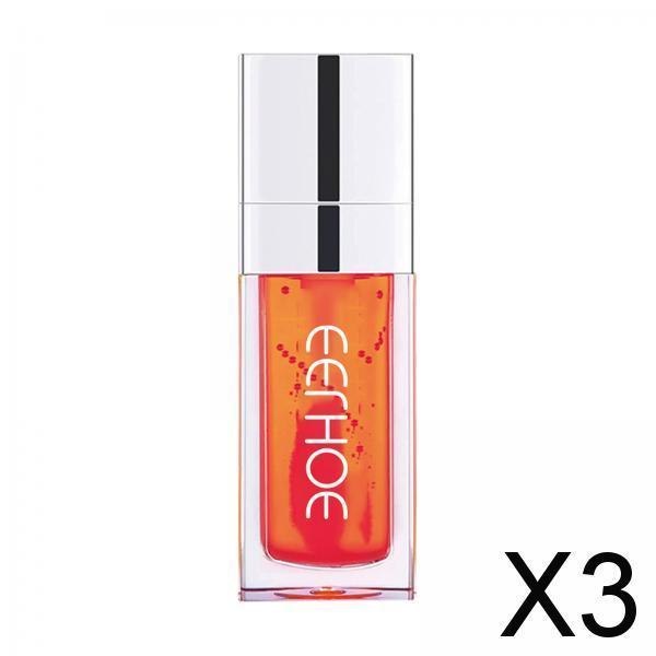 3xLip Gloss Repairing Light Texture Hydrating Lip Tint for Tender Shiny Lips Coral