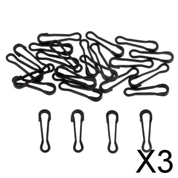 3x25pcs Fishing Snap Swivel Hook Hawaii Snap Bass Fishing Connector S