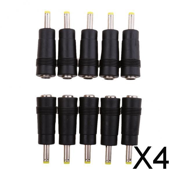 4x10 Pieces 5.5 x 2.1mm Female to 4.0x 1.7mm Male DC Plug Adapter Connector