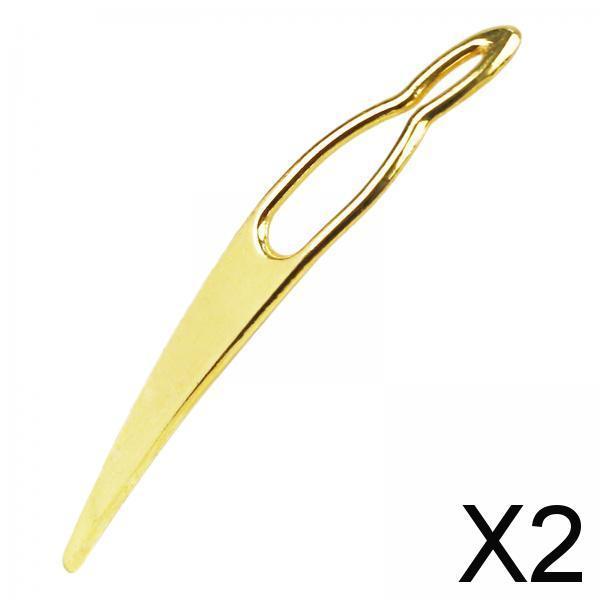 2xDreadlock Crochet Hook Metal Exquisite for Sisterlocks Dreadlocks Interlocks Golden