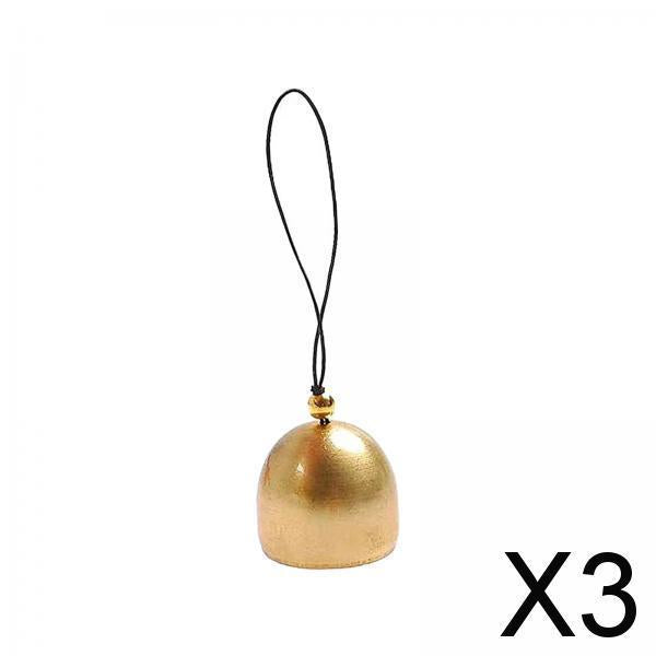 3xMini Bell Doorbell Copper bell DIY Craft Dog Training Festival Ornament