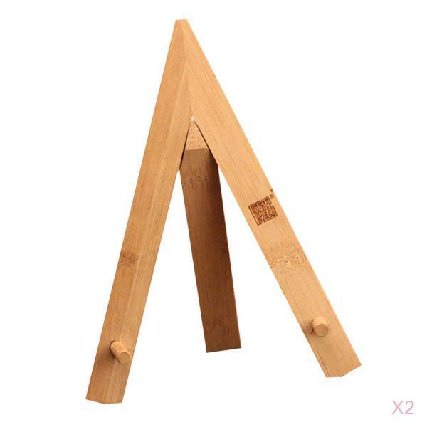 2x Pu-Erh Tea Cake Stand Rack Bamboo Storage Holder Table Display - Tripod