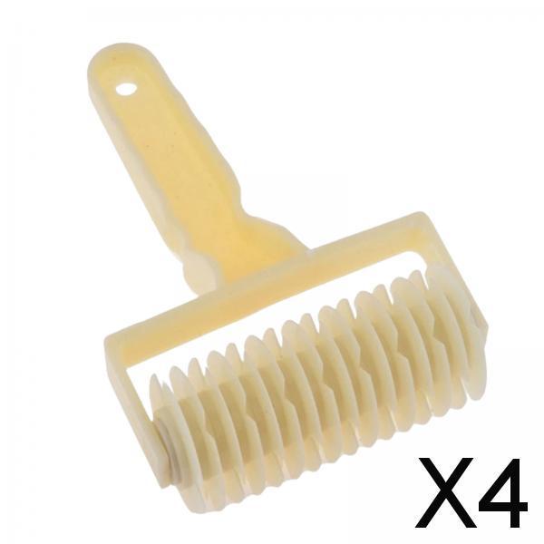 4xPizza Pie Roller Rolling Pins Pastry Lattice Roller Cutter for Cooking Pizza