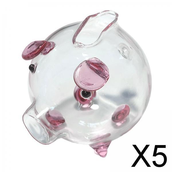 5xPiggy Bank Pig Statue Ornament Festival Gift Money Saving Box for Adult Kids
