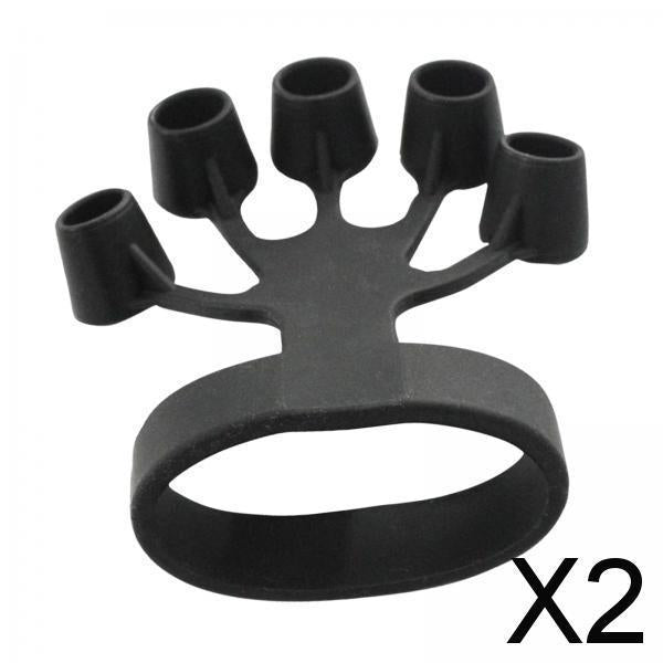 2xHand Grip Strengthener Device Tool Training Equipment Finger Exerciser Black 11lbs