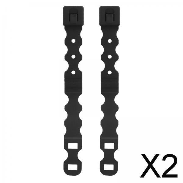 2x2Pcs System Malice Clips Strap Buckle Nylon Magazine Pouch Accessory black