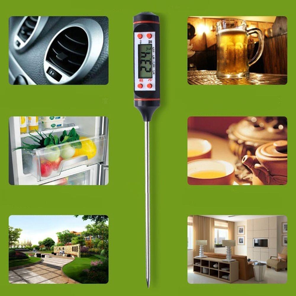 Probe Thermometer 5 Seconds Instant Read LCD Digital Display