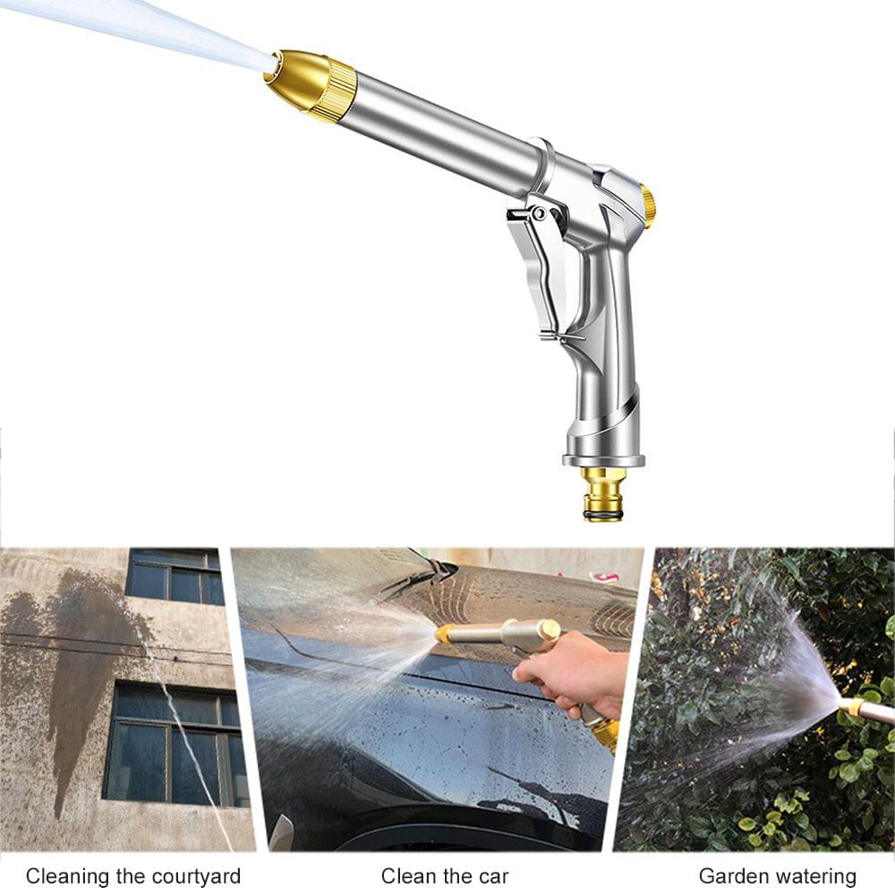 Garden Hose Nozzle, Heavy Duty Metal Spray Gun, Rotaing