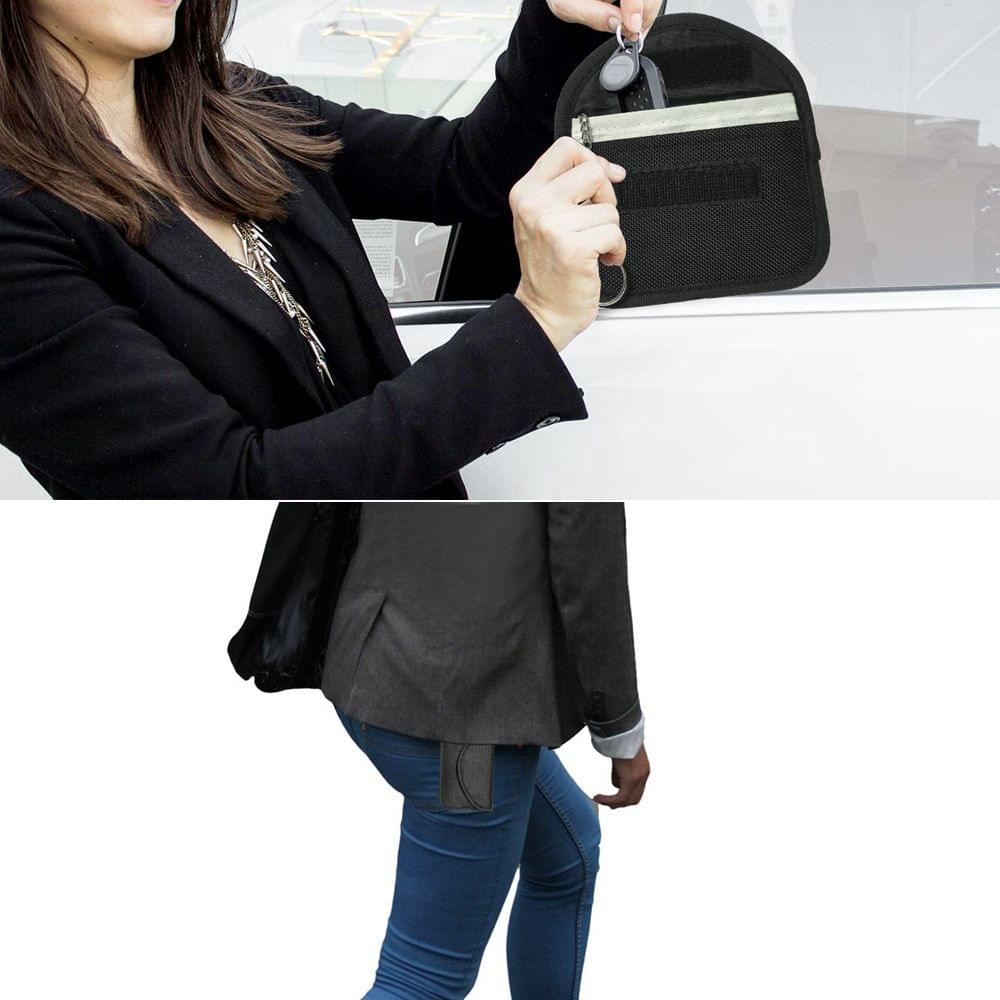 Key Fob Signal Blocking Bag Auto RFID Blocking Holder