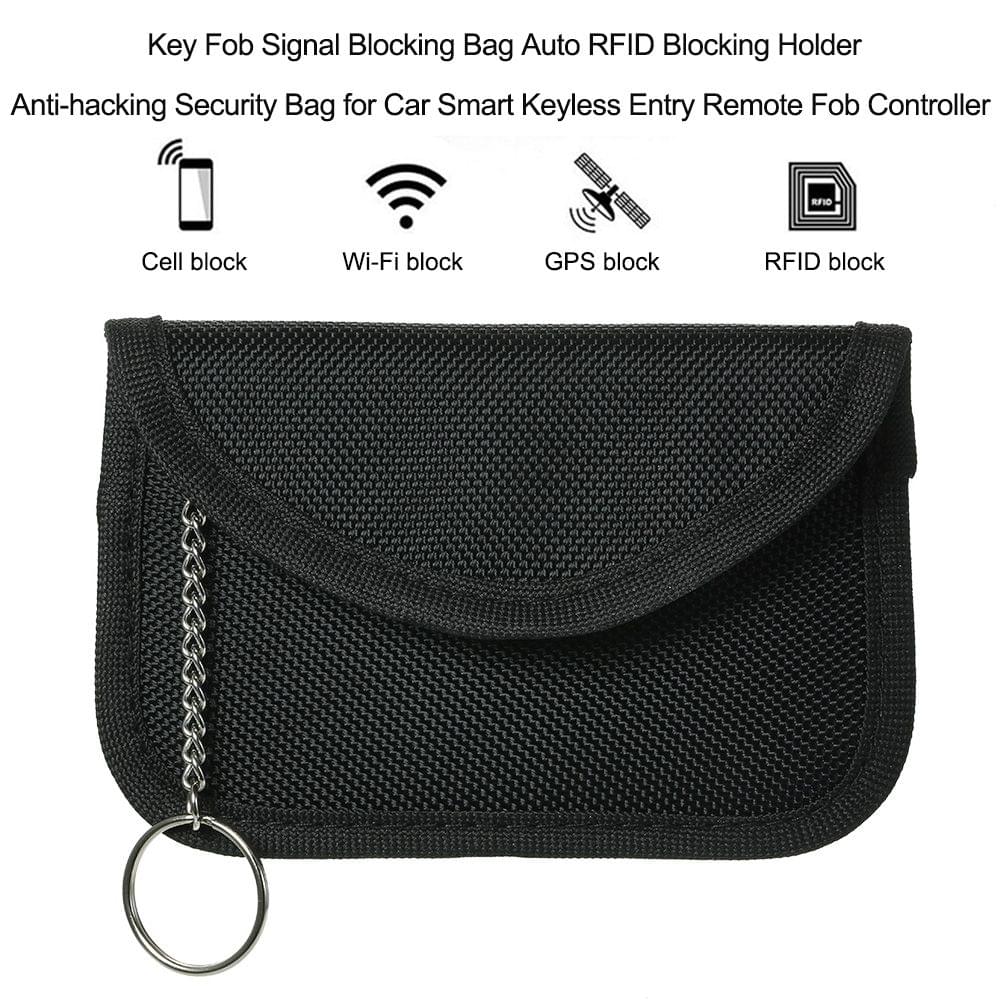 Key Fob Signal Blocking Bag Auto RFID Blocking Holder