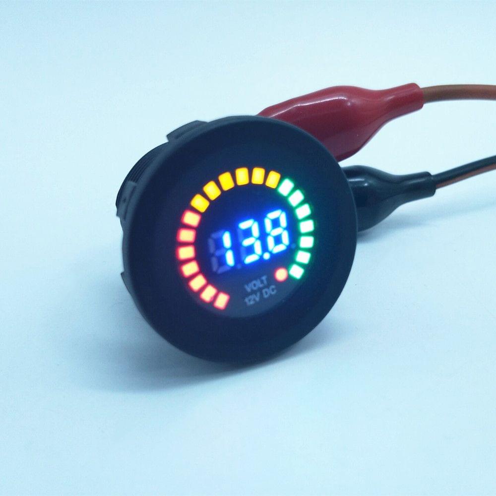 12V Mini Digital Voltage Meter LED Panel Display Voltmeter
