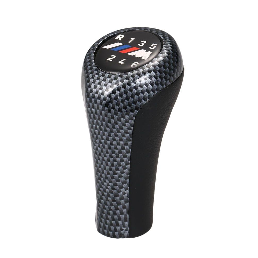 Carbon Fiber Gear Shifter Knob Stick Head Lever Handle 6