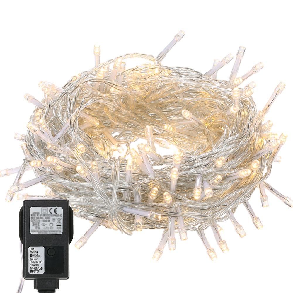 Tomshine 200LEDs String Light 6w 25 meters/82 ft IP44 Water - UK Plug
