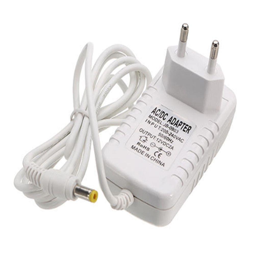 DC12V 2A Power Adapter White Cover 12V Transformer for - EU Plug