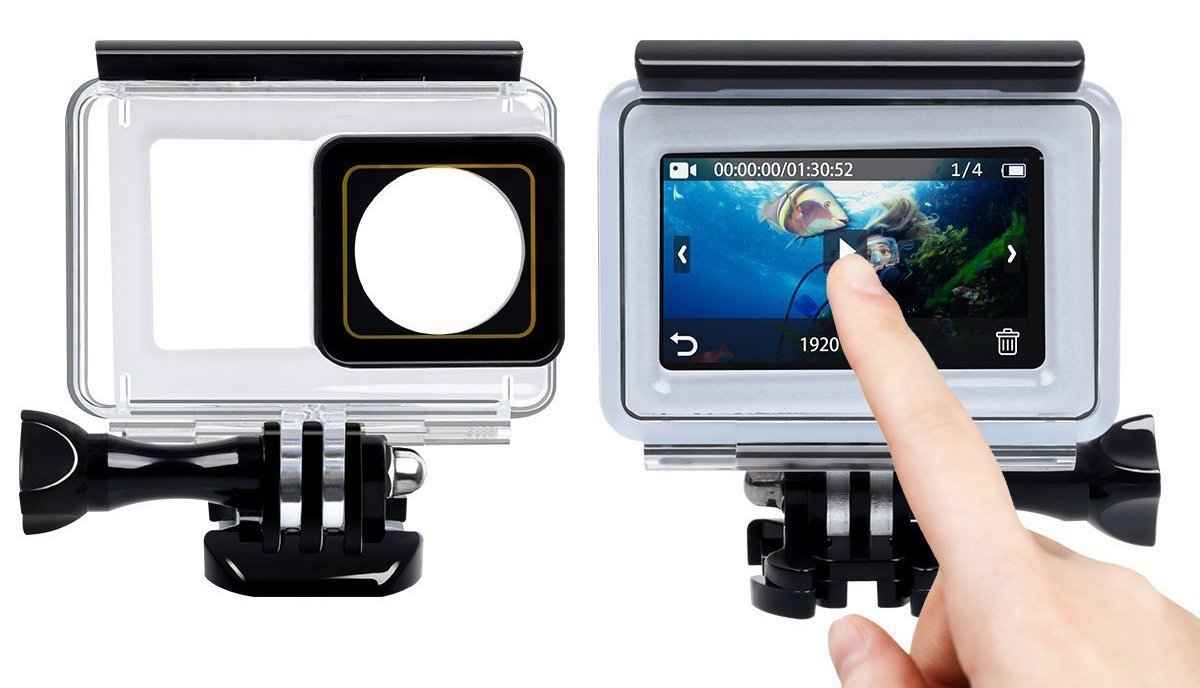 Generic 40m Underwater Waterproof Back Protective Housing Case Cover for Yi 2 II 4K