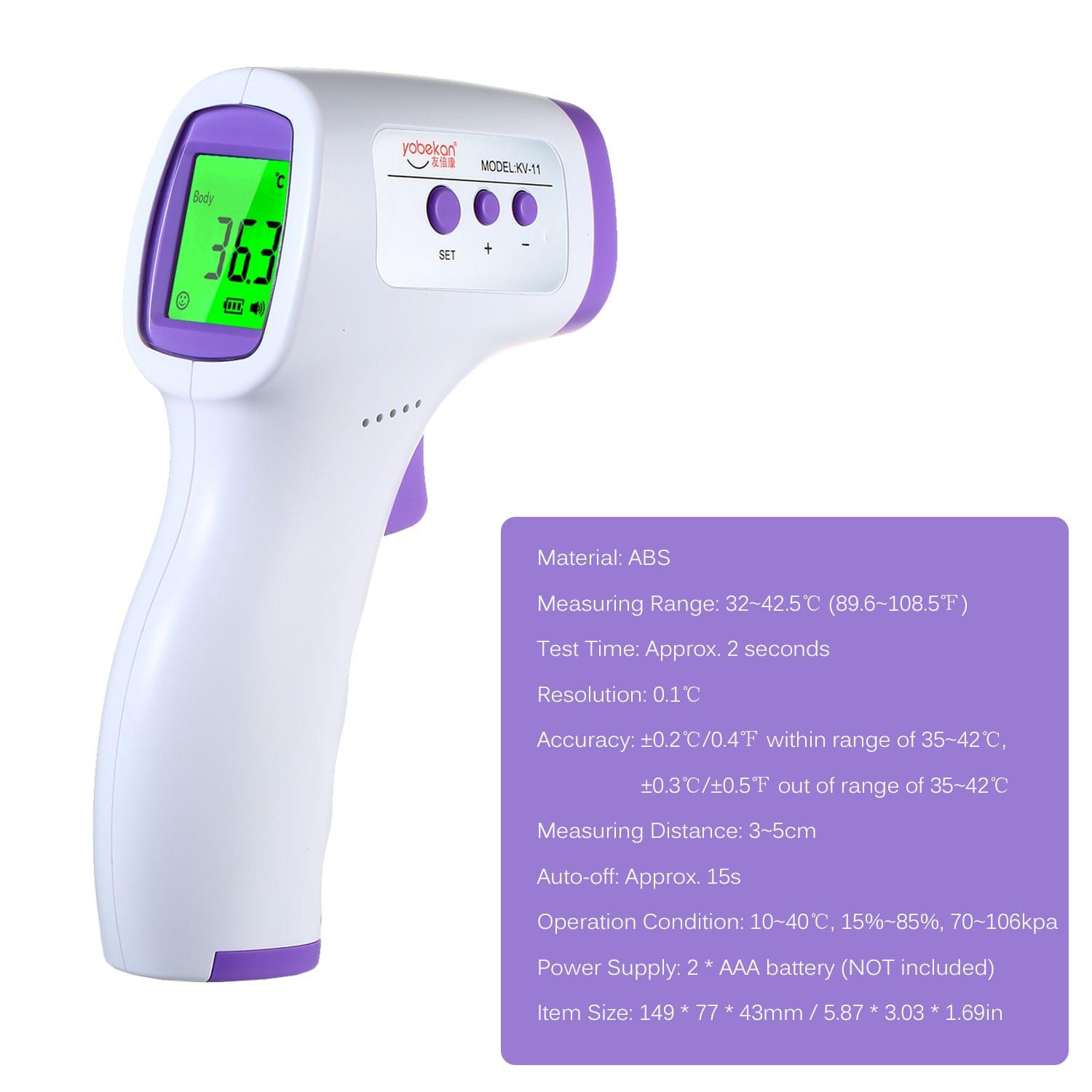 Digital Infrared Forehead Thermometer LCD IR Thermometer
