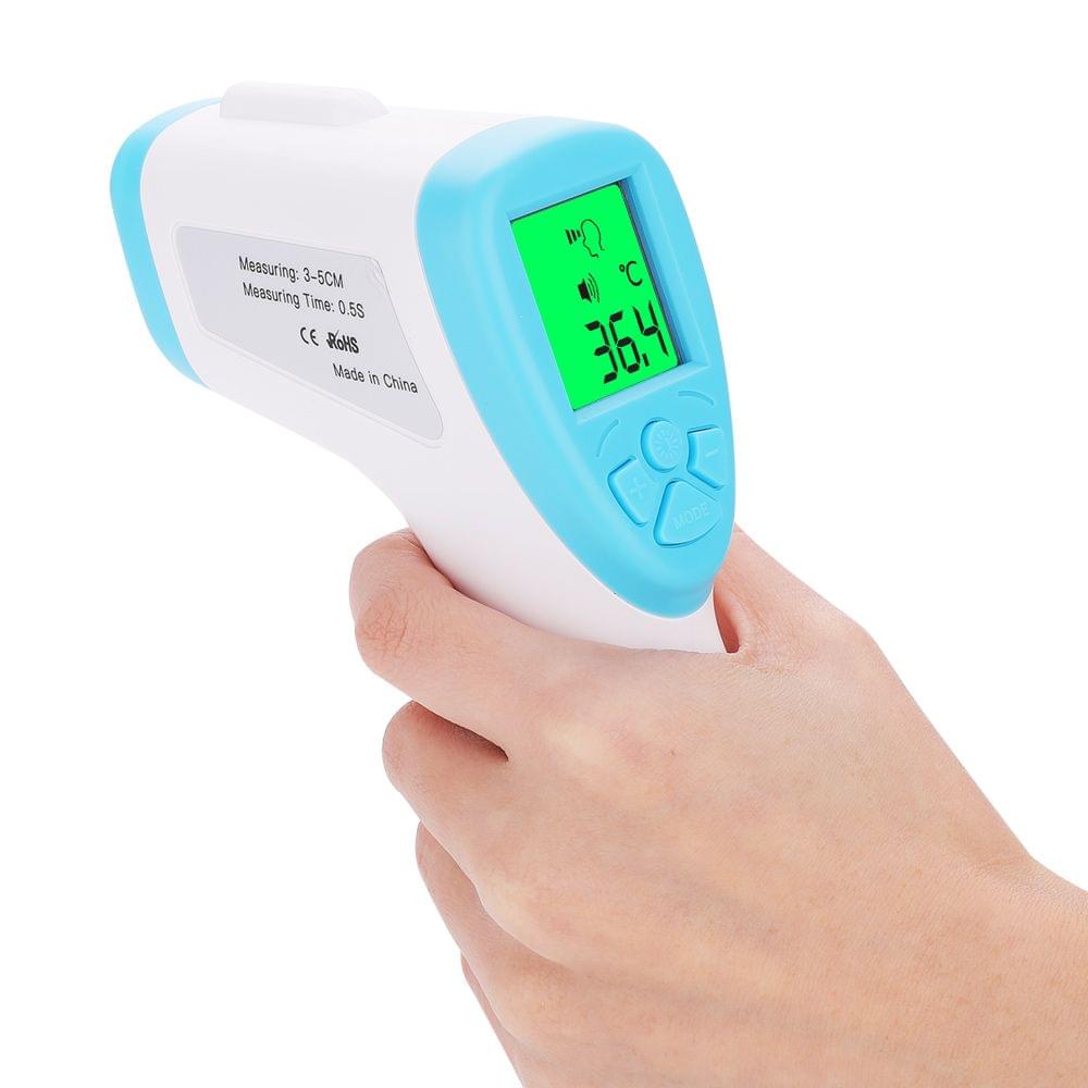 Non Contact Infrared Thermometer Forehead Thermometer Body - Blue&white