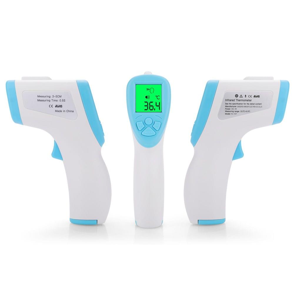 Non Contact Infrared Thermometer Forehead Thermometer Body - Blue&white