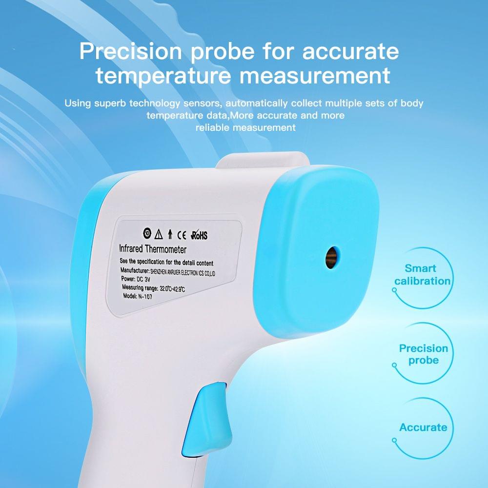 Non Contact Infrared Thermometer Forehead Thermometer Body - Blue&white