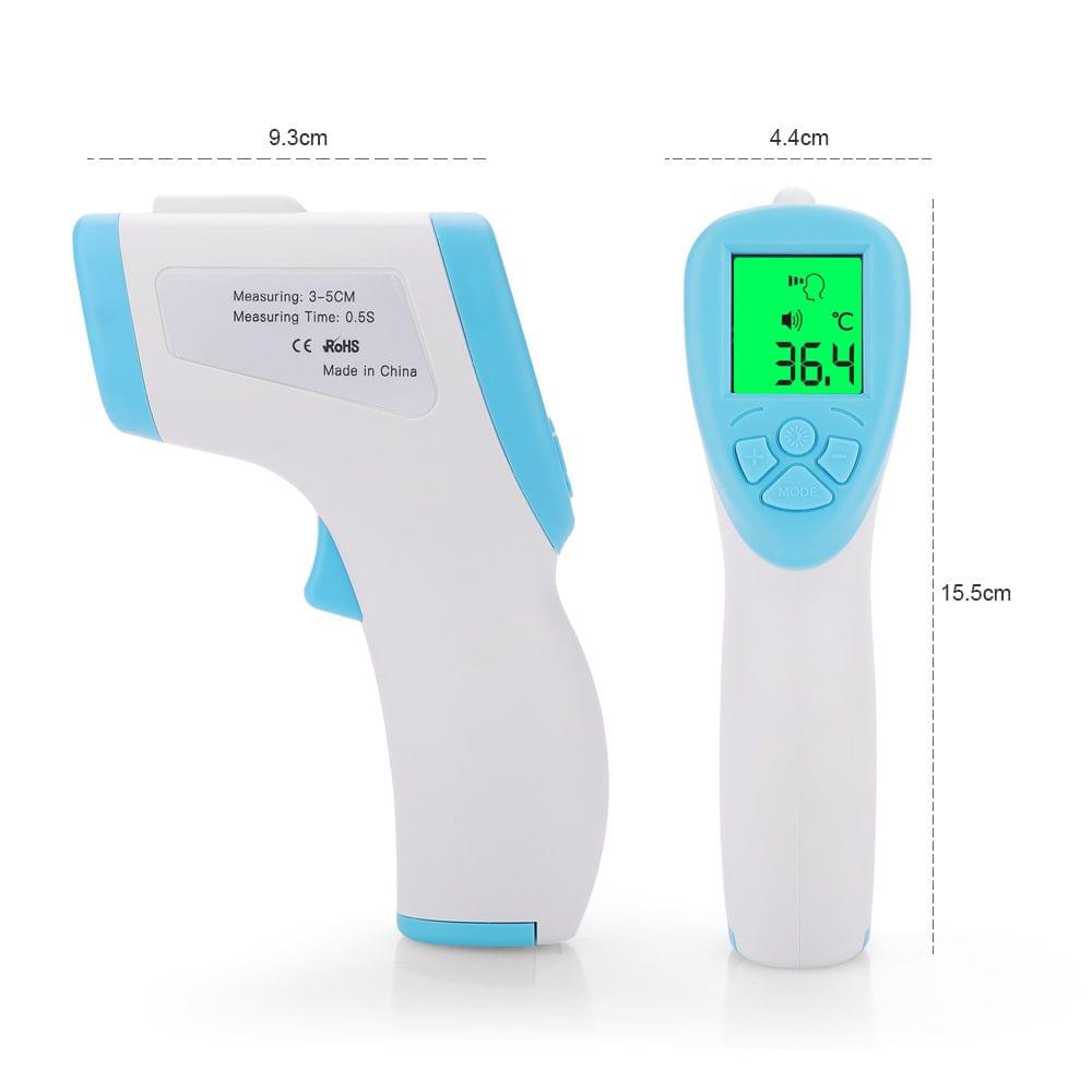 Non Contact Infrared Thermometer Forehead Thermometer Body - Blue&white