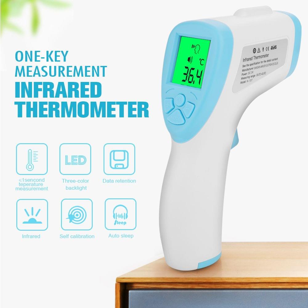 Non Contact Infrared Thermometer Forehead Thermometer Body - Blue&white