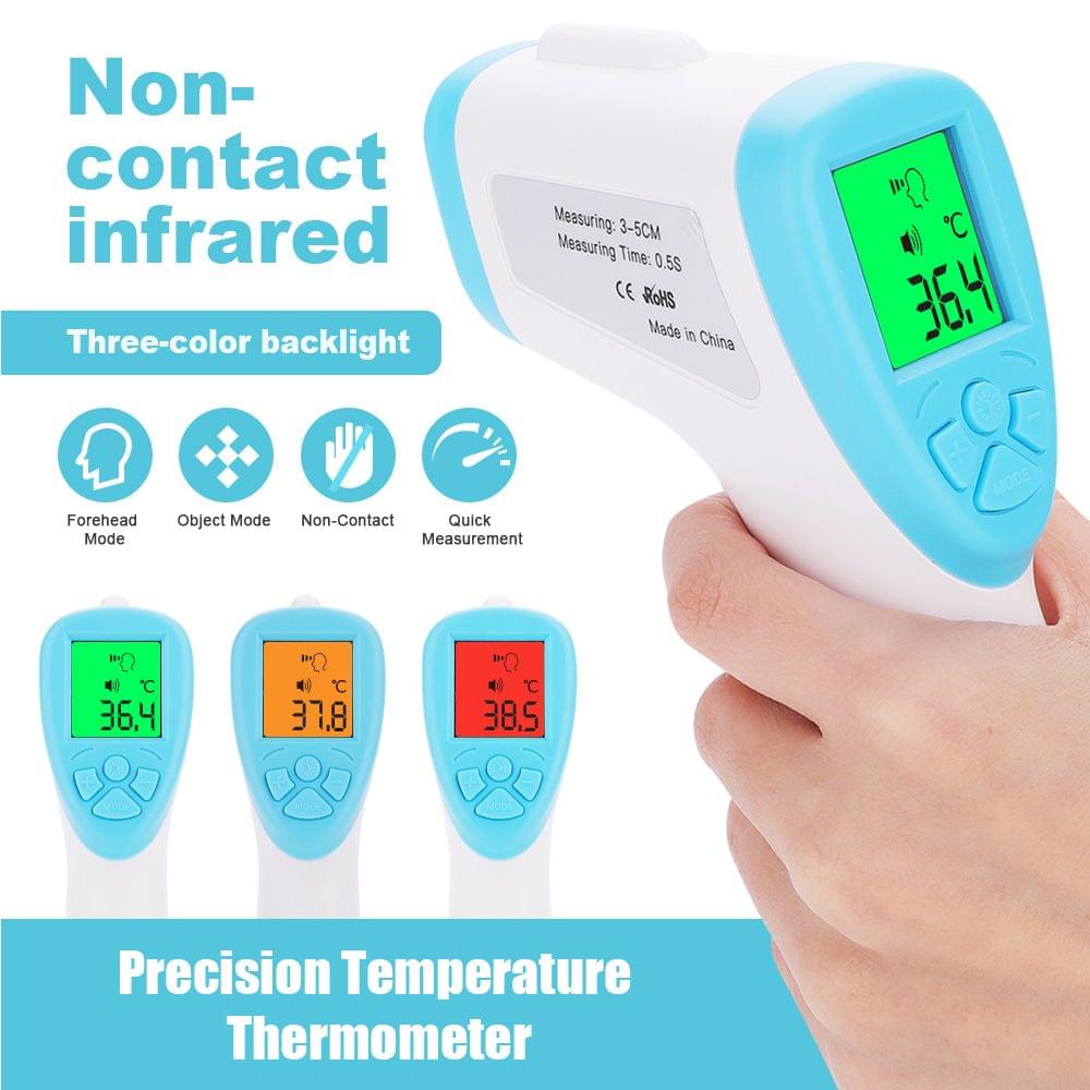 Non Contact Infrared Thermometer Forehead Thermometer Body - Blue&white