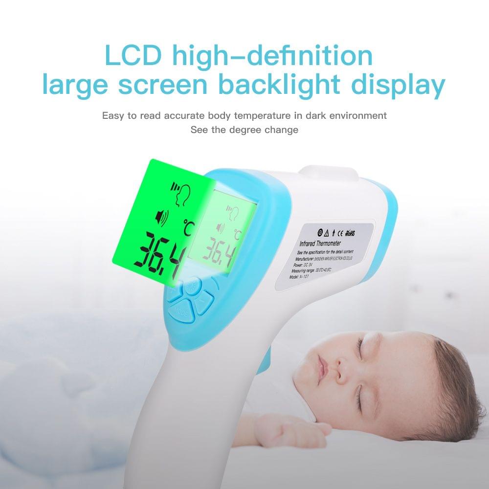 Non Contact Infrared Thermometer Forehead Thermometer Body - Blue&white